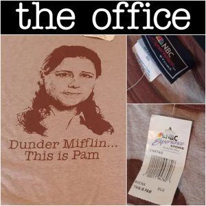 RARE 2008 NWT The Office Dunder Mifflin This is Pam NBC Experience Store T-Shirt